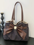 Large Polka Dot Ruffle Tote Bag