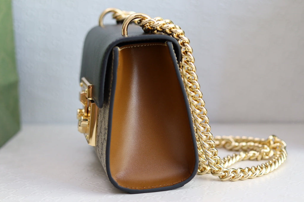 Gucci Padlock 20 Ophidia Leather Black 20 x 9 x 14cm