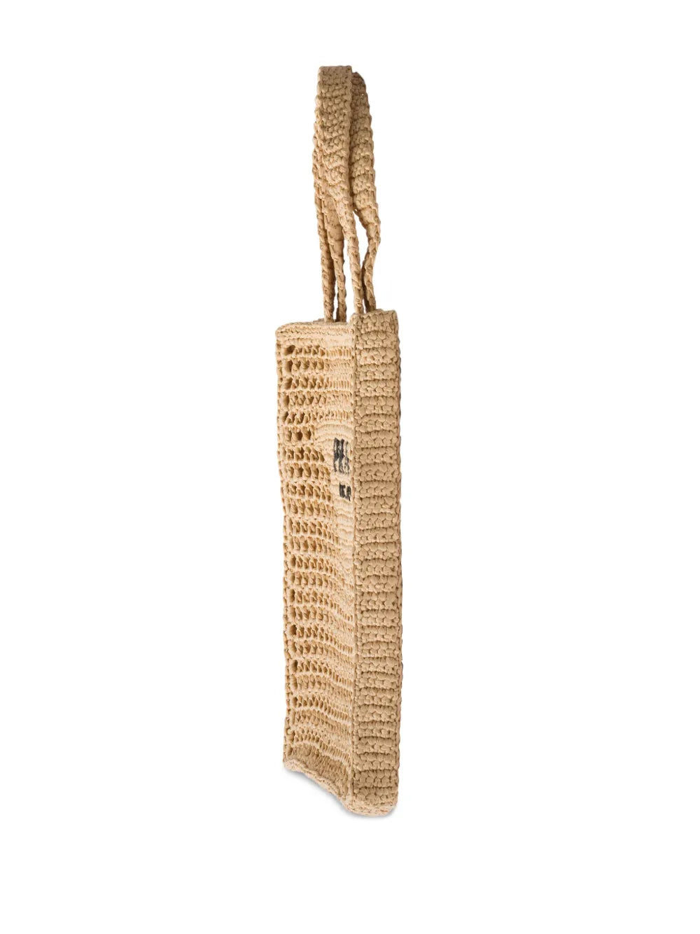Prada Triangle-Logo Raffia Tote Bag