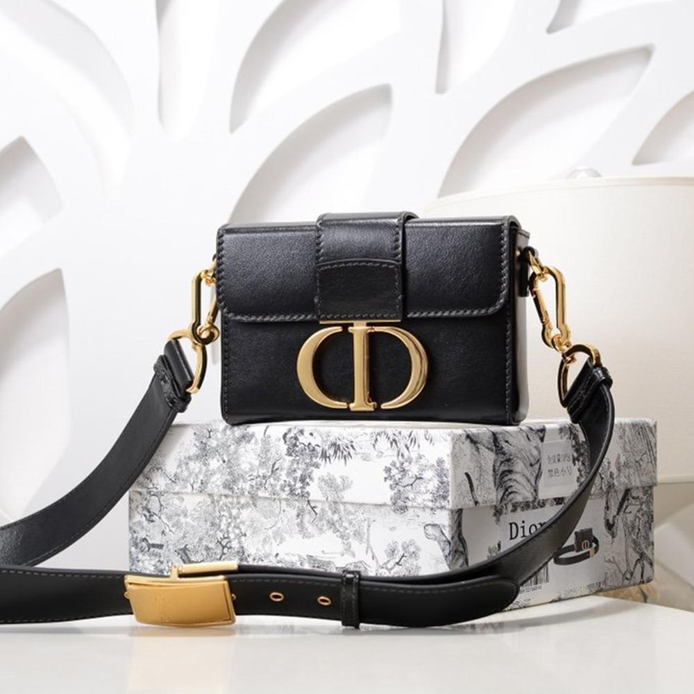Dior 30 Montaigne Flap Shoulder Crossbody Bag with CD Clasp and Adjustable Leather Strap (24 x 17 x 8) cm