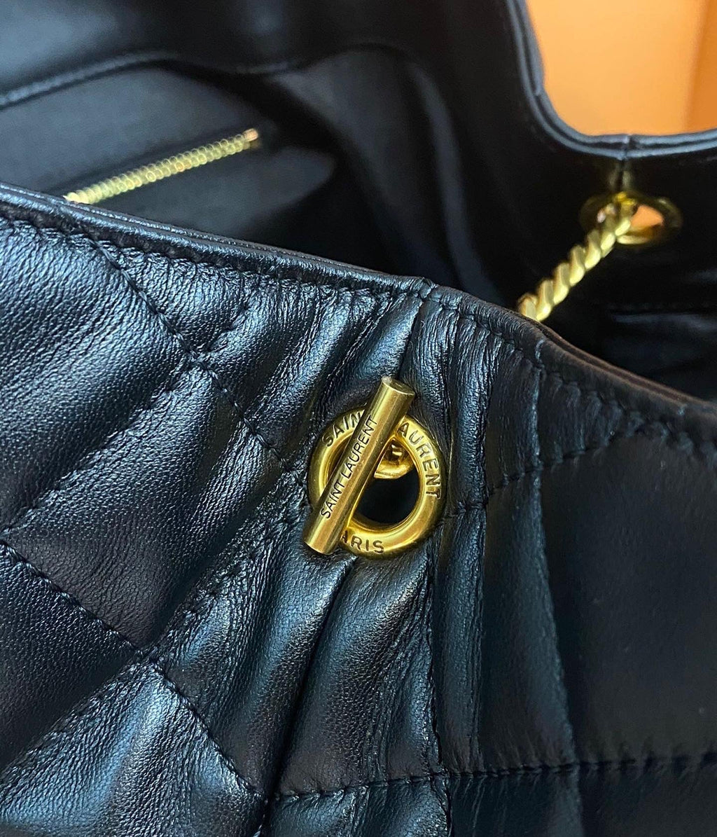 SAINT LAURENT Icare extra large embellished quilted leather tote60 × 39 × 8 cm