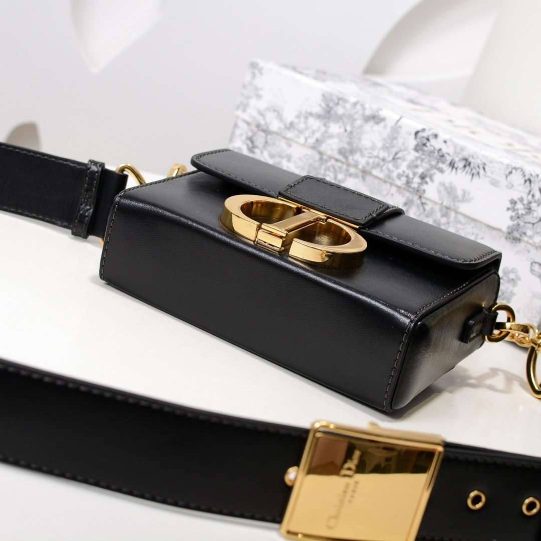 Dior 30 Montaigne Flap Shoulder Crossbody Bag with CD Clasp and Adjustable Leather Strap (24 x 17 x 8) cm