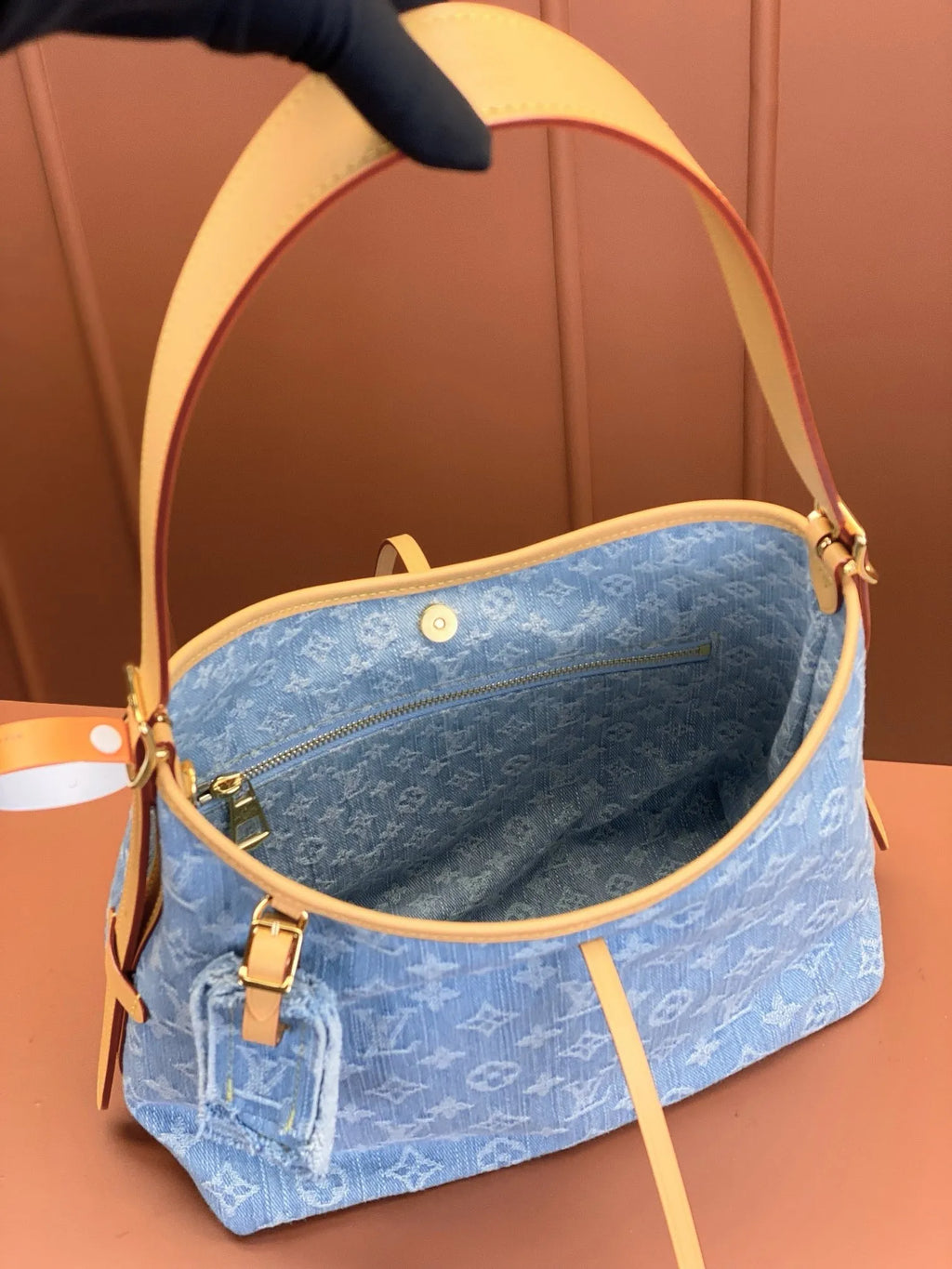 LV Carryall Denim Bag
