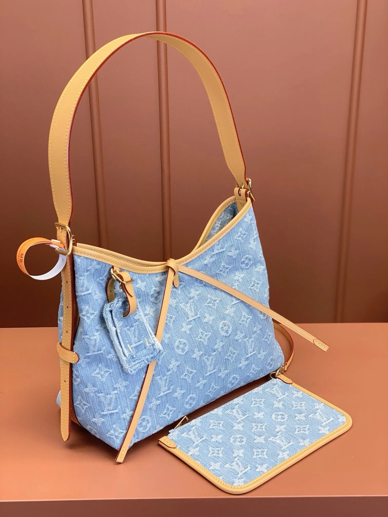 LV Carryall Denim Bag