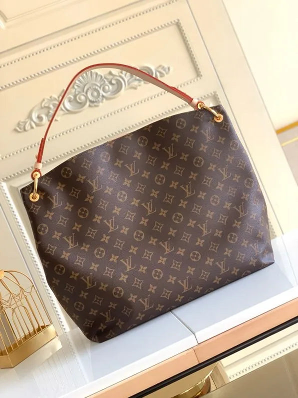 LV Graceful MM Monogram Canvas Shoulder Bag