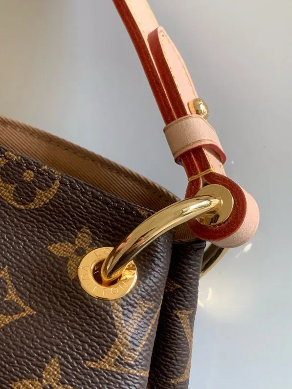 LV Graceful MM Monogram Canvas Shoulder Bag