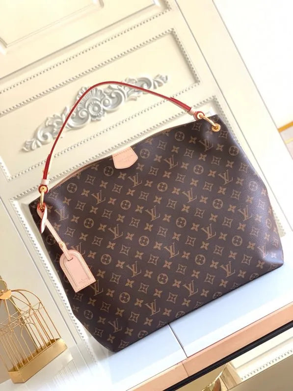 LV Graceful MM Monogram Canvas Shoulder Bag