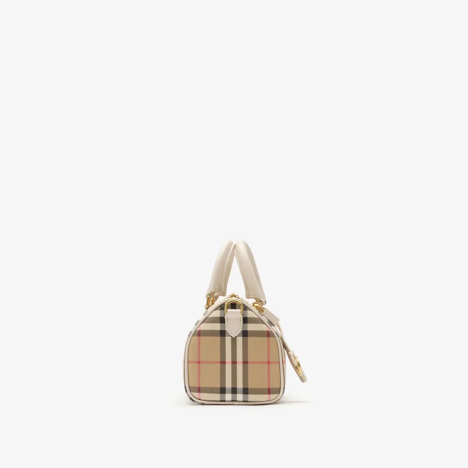 BURBERRY Mini Check Bowling Bag