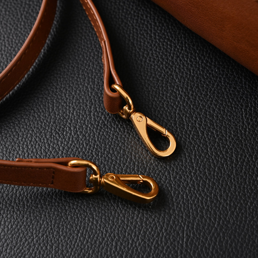 Miu Miu Leather Bowler Top Handle Bag Cognac