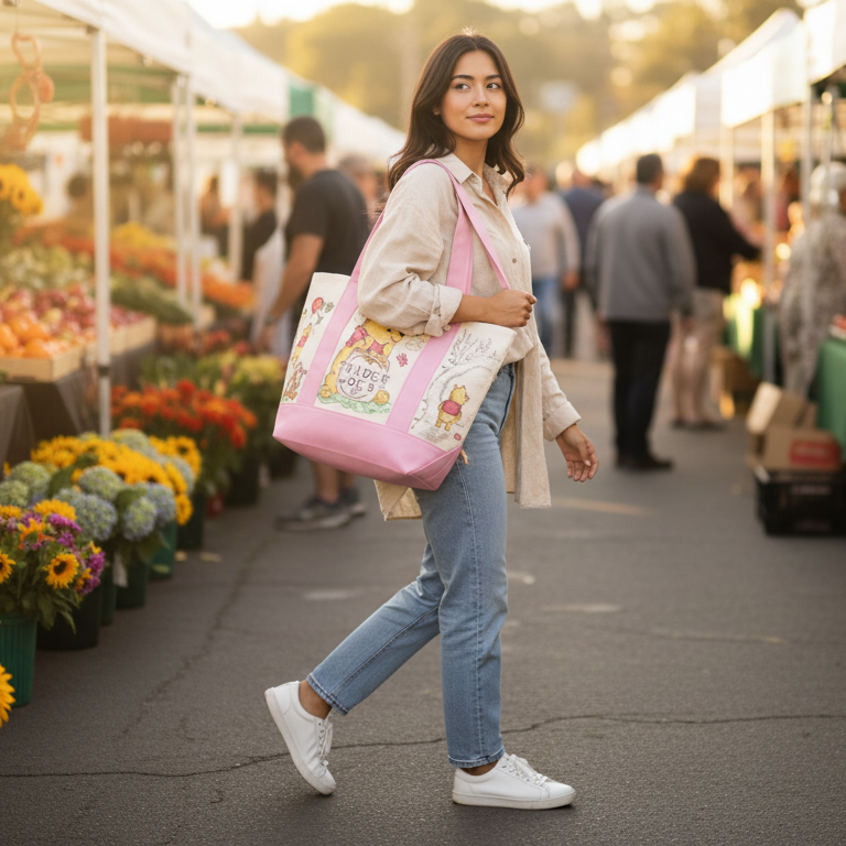Winnie the Pooh x Trader Joe Tote Bags
