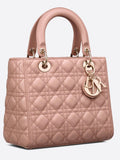 Medium Lady Dior Bag Blush Cannage Lambskin