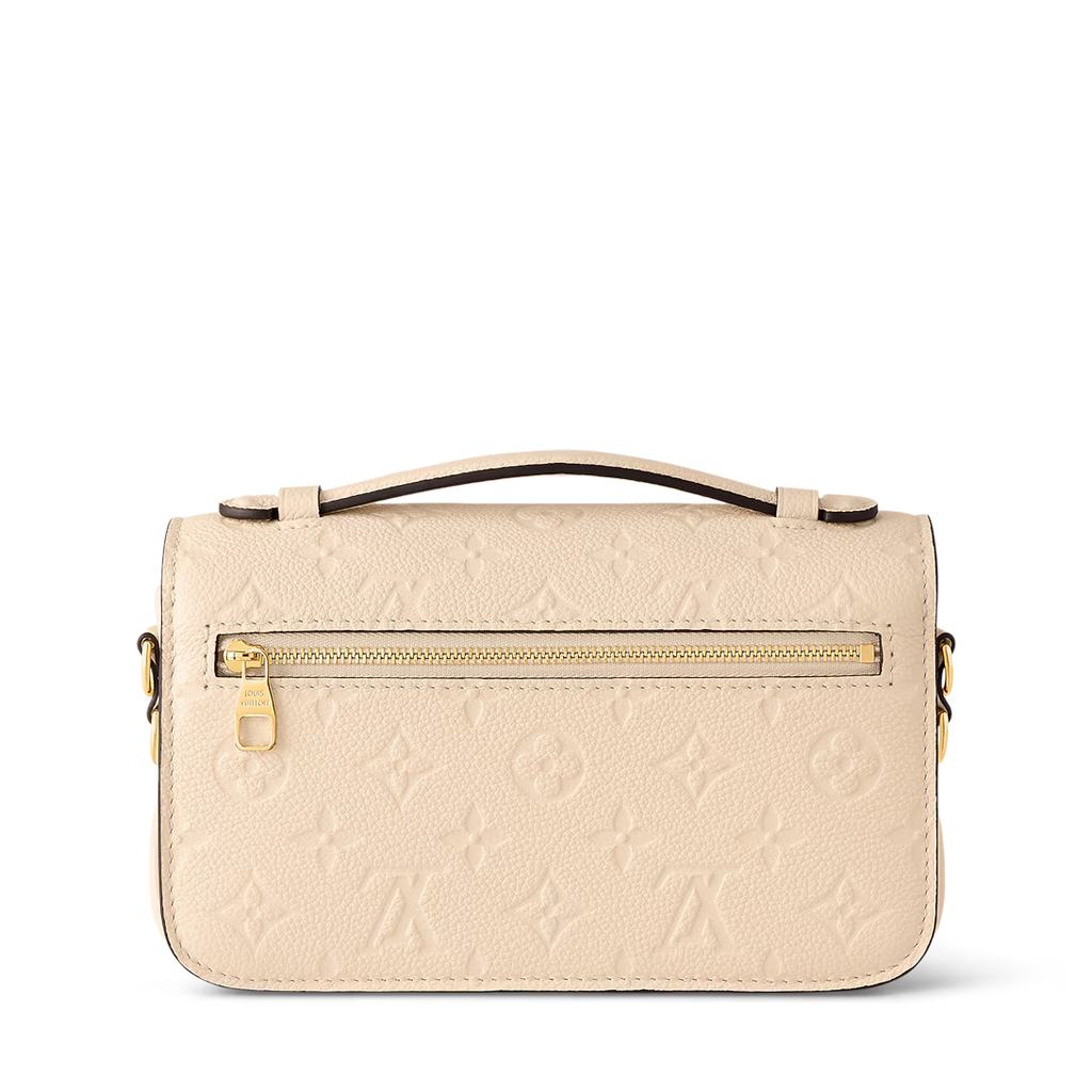 LV Pochette Métis East West Monogram Canvas Handle Crossbody Bag with Chain Strap and Leather Trim (21.5 x 13.5 x 6) cm