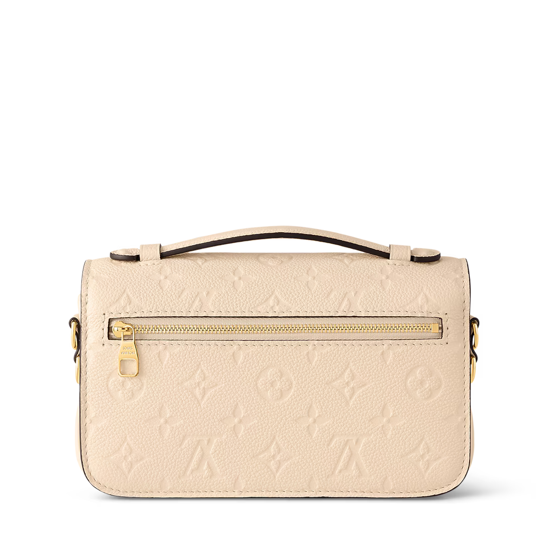 LV Pochette Métis East West Monogram Canvas Handle Crossbody Bag with Chain Strap and Leather Trim (21.5 x 13.5 x 6) cm