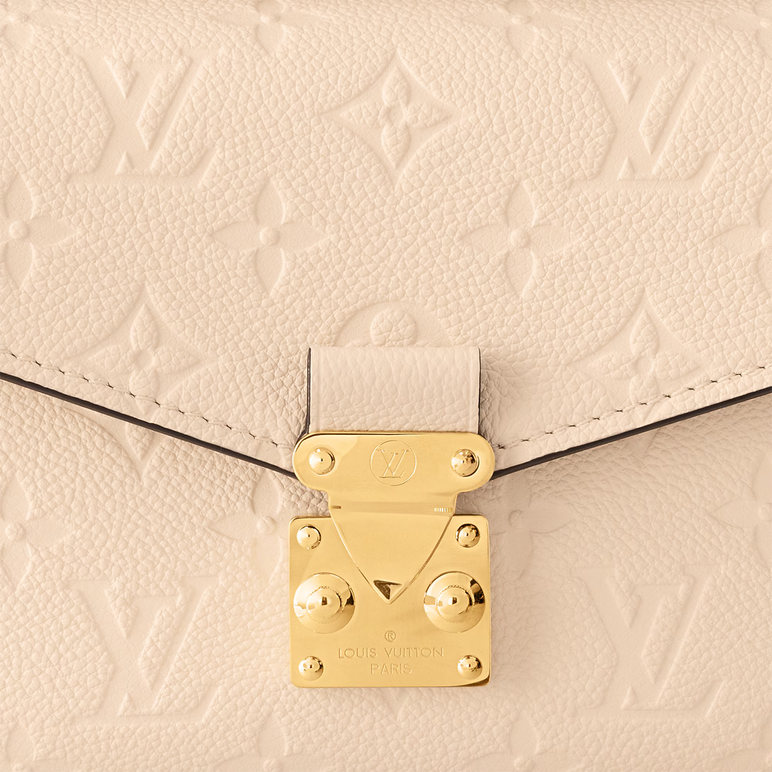 LV Pochette Métis East West Monogram Canvas Handle Crossbody Bag with Chain Strap and Leather Trim (21.5 x 13.5 x 6) cm