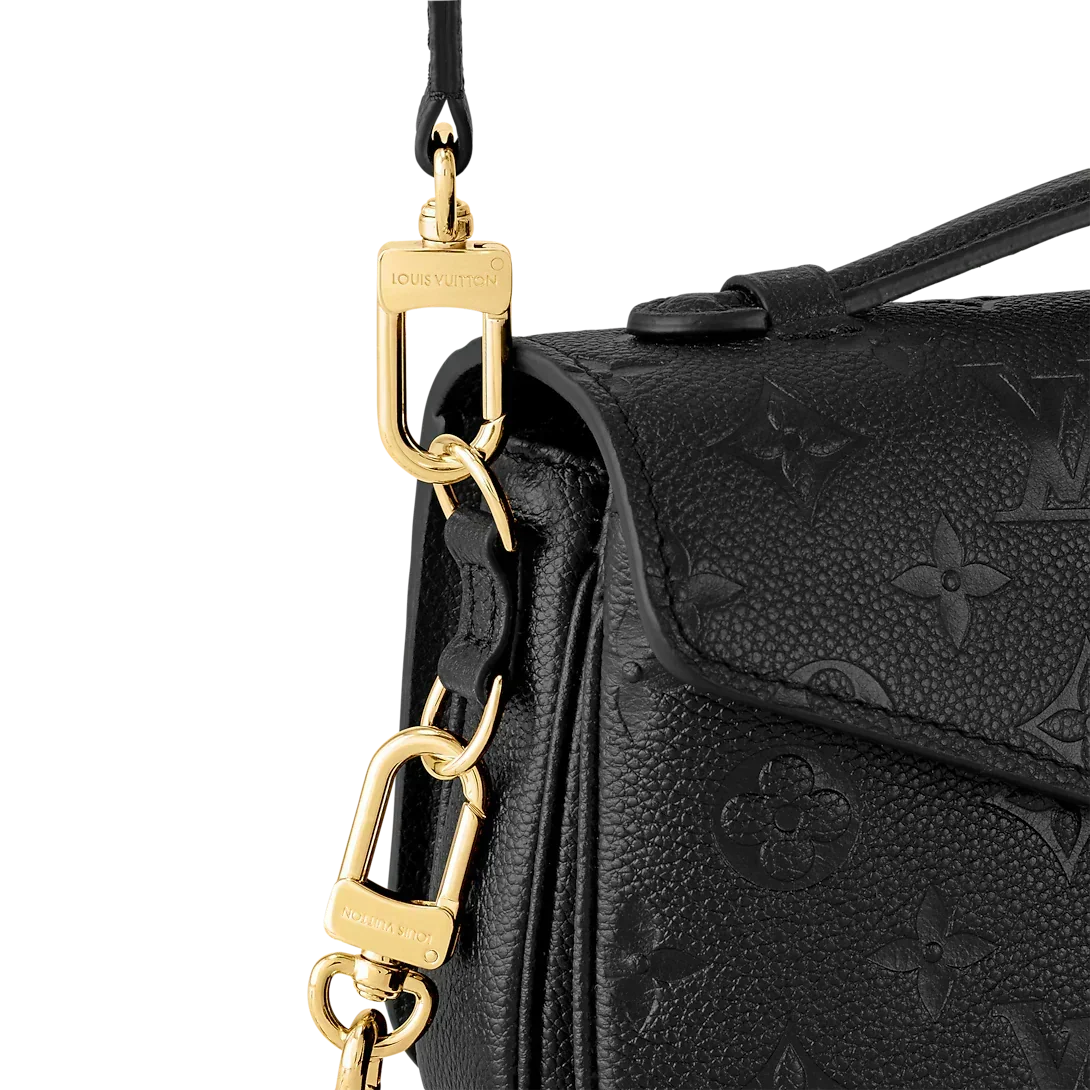 LV Pochette Métis East West Monogram Canvas Handle Crossbody Bag with Chain Strap and Leather Trim (21.5 x 13.5 x 6) cm